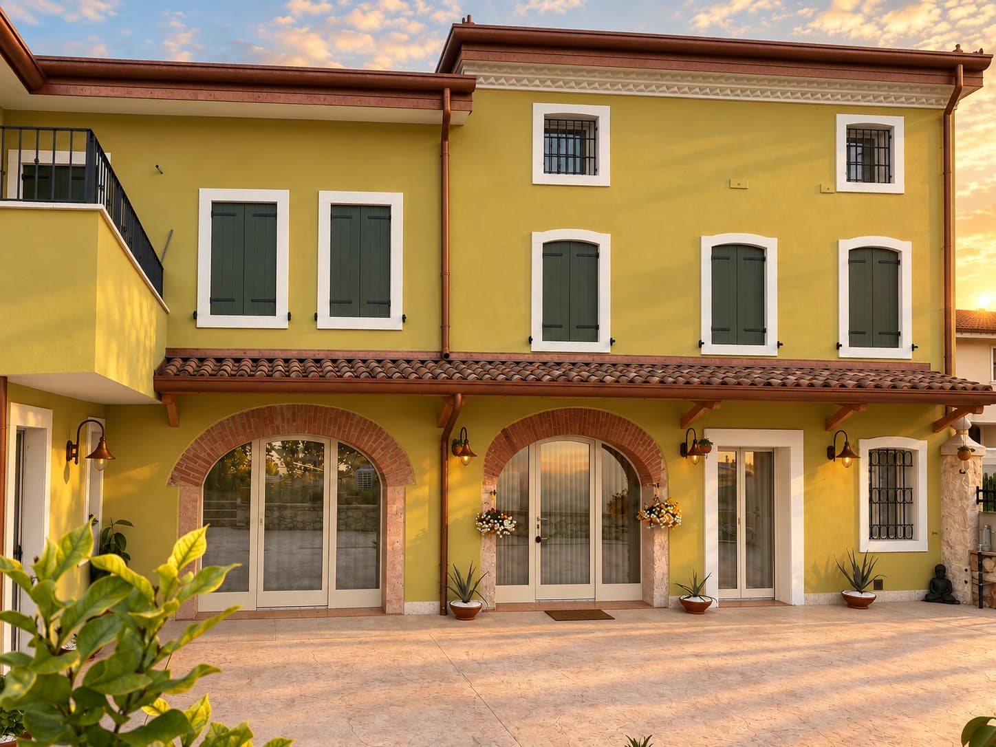 Esterni casa verde